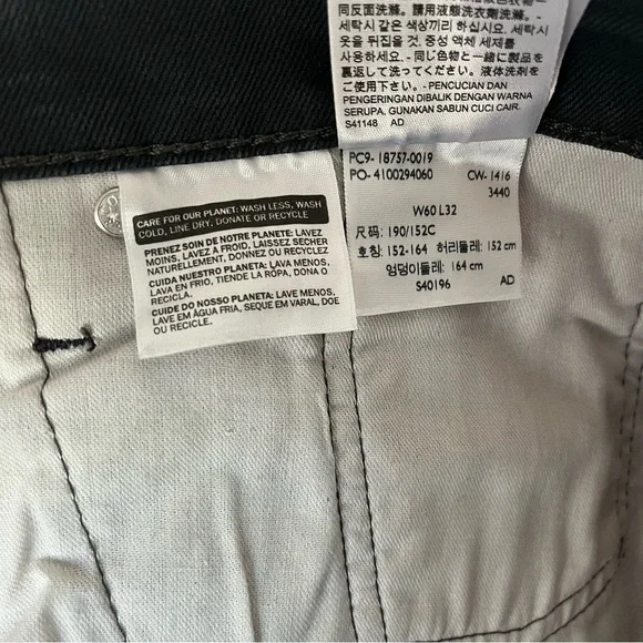 LEVIS Men's sz 60 x 32 541 Dark Gray Zipper Fly Jeans Denim - Picture 10 of 16